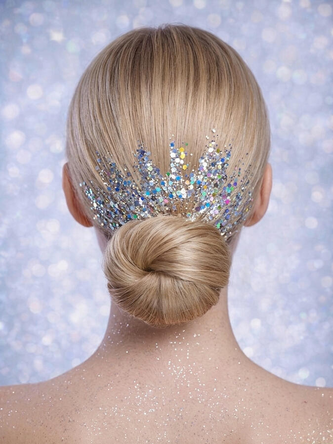 Elevate corporate events with hair glitter