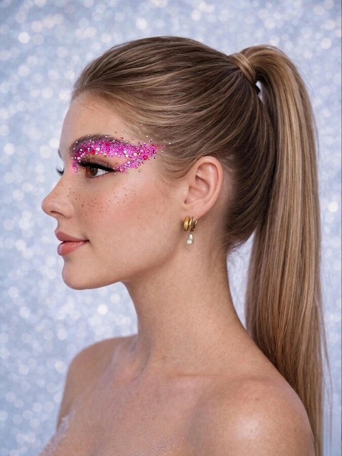 Festival glitter and adult face painting